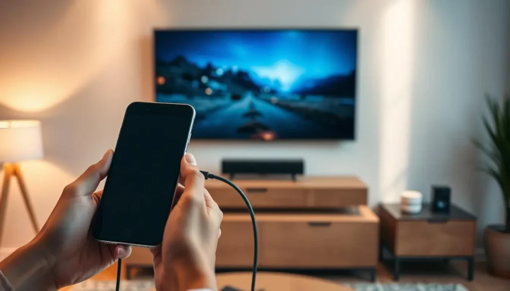 Connect Mobile to Smart TV